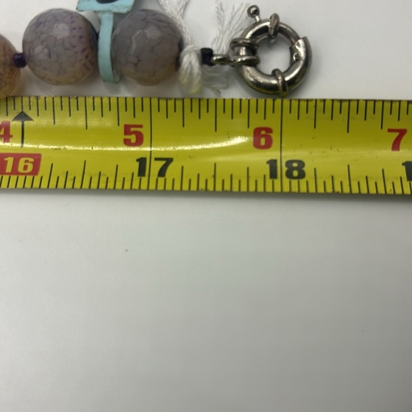 Amethyst Quartz Knotted Bead Necklace NWT - Picture 7 of 8